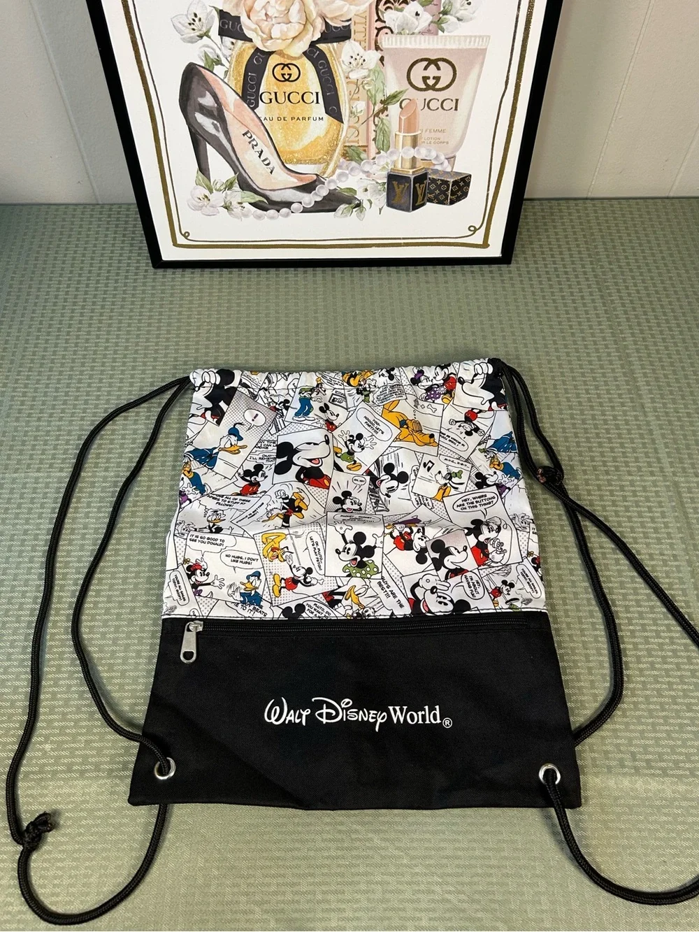 Disney Comic Drawstring Backpack-NWOT 😍❤️‍🔥